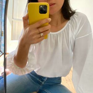 Everlane The Ruched Air Blouse